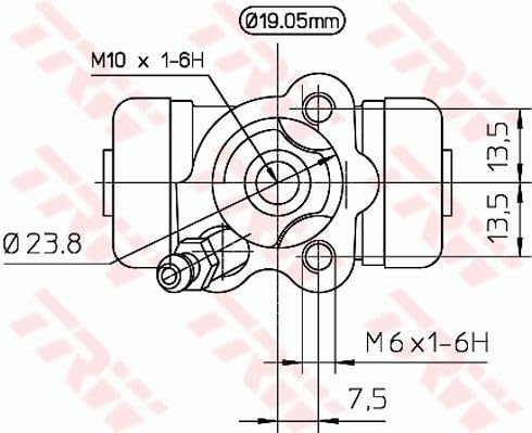 TRW BK1918 Zestaw szczęk hamulcowych z cylinderkiem hamulcowym tył