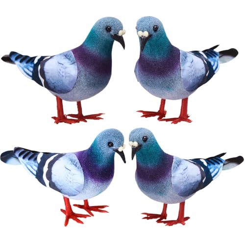 Roowest 4 Pack Artificial Foam Model Pigeon