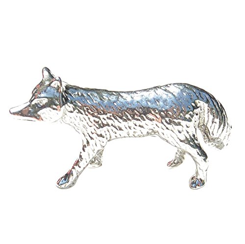 Les Etains de Jumilhac Figurine Renard, Miniature Renard, Petit Renard, Cadeau Renard, Fait à la Main en Etain, Fabrication Artianale Française