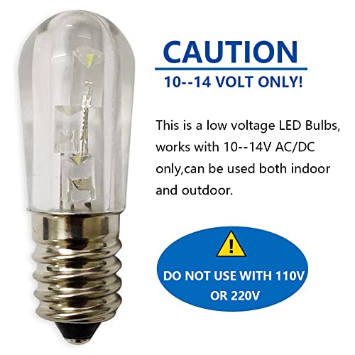 GutReise E14 12V LED Lampadine,4PCS E14 3LEDS