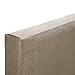 Tapidecor Tête de lit en bois tapissé lisse Sable pour lit de 135 – 150 cm 160 x 120 cm Collection Textile Chambre Botanic Corail et Aqua