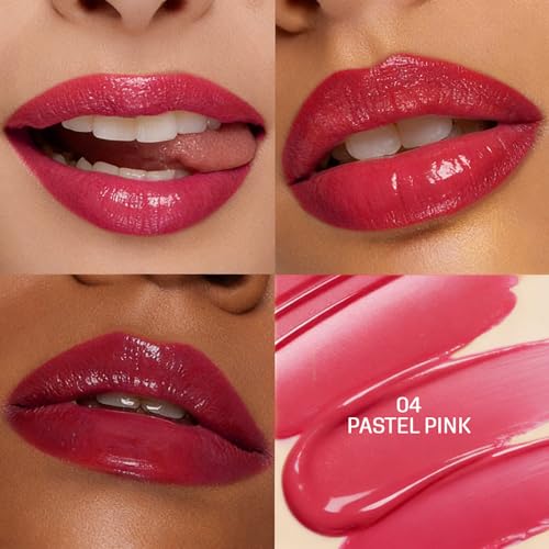 Image of Colors Queen Lip Luminizer Gloss | Non-Sticky & High Shine Glossy Finish | Gives Fuller Lip Effect & Extra Hydration | Long Lasting Lip Gloss for Women Enriched with Shea Butter (Pastel Pink, 9ml)