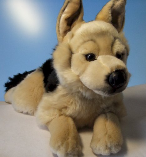 Leosco Plüschtier Schäferhund - liegend - 45 cm