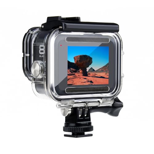 Standard Protective Waterproof Dive Housing Case for GoPro Hero 8 Black Action Camera - Up to 45 Meters - Protective Lens Removal NOT Needed - Transparent Clear, - Thumbnail 7