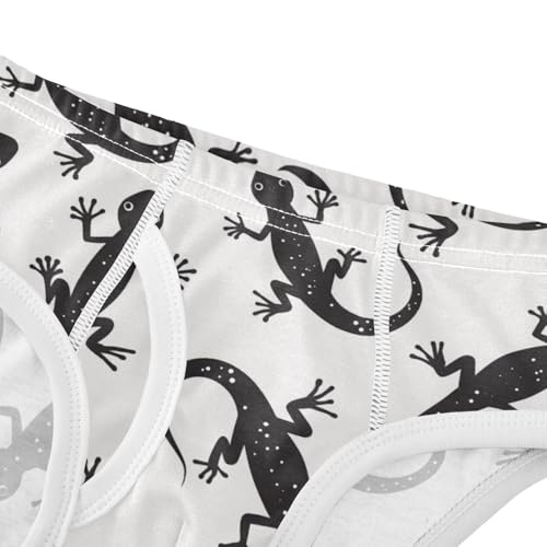 Wusikd Black Gecko Boys' Underwear Cotton Boys Briefs Soft Toddler Underwear 2T4