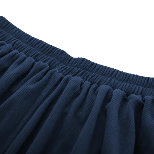 Image of Belle Poque Corduroy Skirt for Women A-Line Flared Swing Skirt Midi High Waist Skirts