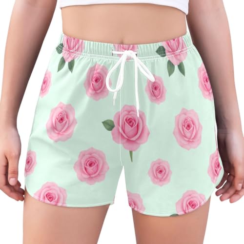 Pantalones cortos de baño de secado rápido mujer para playa y verano