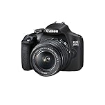 Canon EOS 2000d | Appareil Photo Réflex + (APS-C, 24.1 MP, WiFi, Full HD) + 2ème Batterie + Objectif EF-S 18-55mm f/3,5-5,6 is II stabilisé - Amazon Exclusive Noir