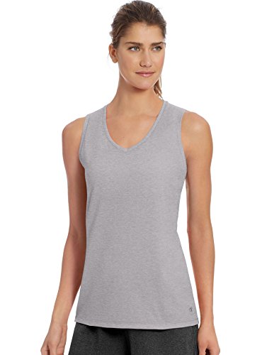 Champion グレー ビスチェ ONE SIZE Amazon.com: Champion Women's Double Dry Cotton Tank, Oxford Gray