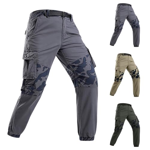 Pantalon cargo en matériau durable avec une finition robuste