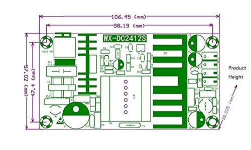 Image of NOYITO AC to DC Isolated Power Supply Module DC 24V 4A 3.3 V 1A Dual Output Power AC 120V (90-265V) 50-60Hz to 24V 3.3V 120W Max Industrial Power Module (Dual Output 24V 4A, 3.3V 1A, Blue)