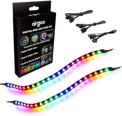 airgoo Addressable RGB PC LED Strip ARGB 5V 3-Pin Light Strip