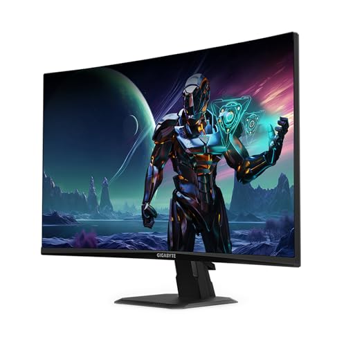 Image of GIGABYTE GS27FC 27 inch 180Hz 1080P Gaming Monitor, 1920 x 1080 VA 1500R Display, 1ms (MPRT) Response Time, HDR Ready, FreeSync Premium, 1x Display Port 1.4, 2X HDMI 2.0 (GS27FC US)