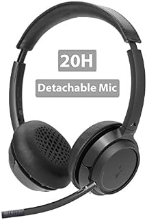 Avantree Wireless Headset with Microphone for Computer PC, Cellphone, Bluetooth On Ear Headphones