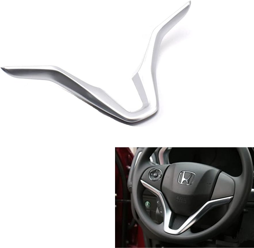 Wellvie ホンダ車用 ステアリングガーニッシュ ヴェゼル フィット グレイス シャトル ハンドルカバー カスタム パーツ アクセサリー 内装 カー用品 車専用 カーパーツ ドレスアップ インテリアパネル 車 バイク Amazon
