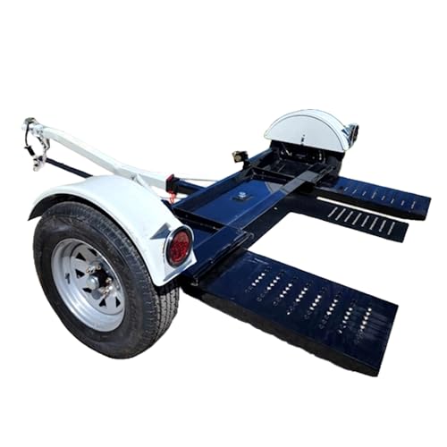 Saferwholesale Car Tow Dolly Heavy Duty Car Trailer Towing Dolly Hauler - 4,900 Capacity Tow, White