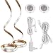 Produktbild B.K.Licht I 2x LED Strip mit Bewegungsmelder 1,2m I LED Band I Schranklicht Bettlicht Nachtlicht Treppenlicht I LED Streifen mit Sensor I warmweiß I LED Leiste