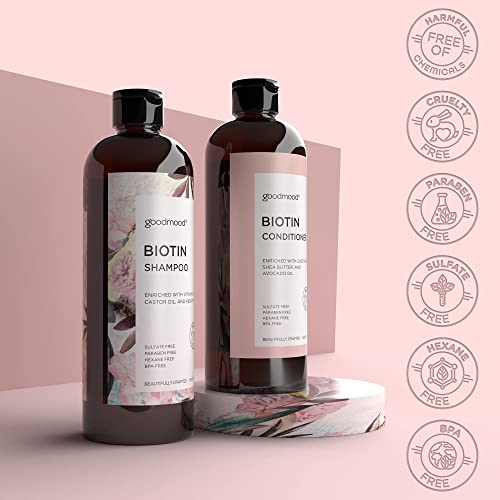 Goodmood Biotin Shampoo And Conditioner For Hair Growth Shampoo And Conditioner For Women And Men, Hair Growth Shampoo For Thinning Hair And Hair Loss Shampoo For Women, Routine Shampoo And Conditioner For Women Hair Loss #TOP2