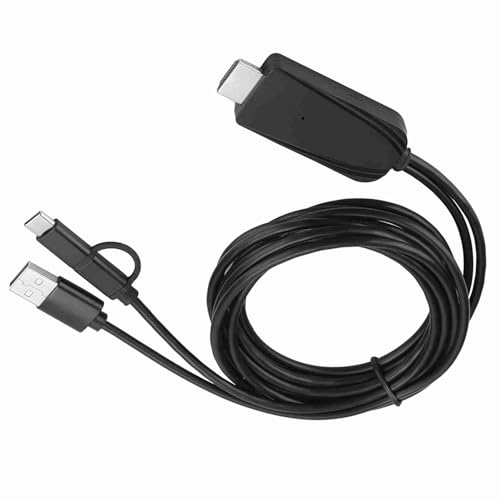 Adaptador de teléfono HDMI a TV Micro-USB y USB Tipo C para Android 3