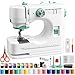 Nähmaschine für Anfänger 12 Stiche Elektrische Nähmaschine für Kinder & Erwachsene, Tragbare Nähmaschinen mit Zubehör-Set, Ideal für DIY, Heimhandwerk & Reparatur, Grün