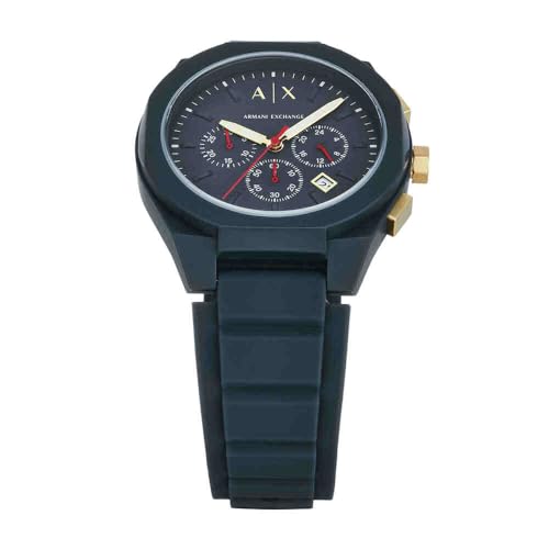 Image of Armani Exchange Analogue Men's Watch (Blue Colored Strap)