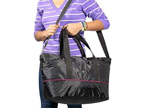 Bolsa Termica Sacola Praia Feminina Rosa Grande com Necessaire