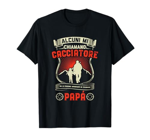 Questa maglietta con tema caccia per uomini è perfetta per cacciatori come tuo papà, tuo zio o tuo nonno. E' per tutte le persone a cui piace andare a caccia.