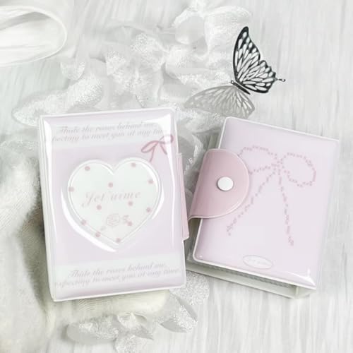 Album photo Kpop cœur creux protège vos cartes de 5,1x7,6 à 6,3x8,9 cm