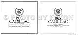Download 1983 Cadillac Eldorado Gas Foldout Wiring Diagrams Original Color Set Doc