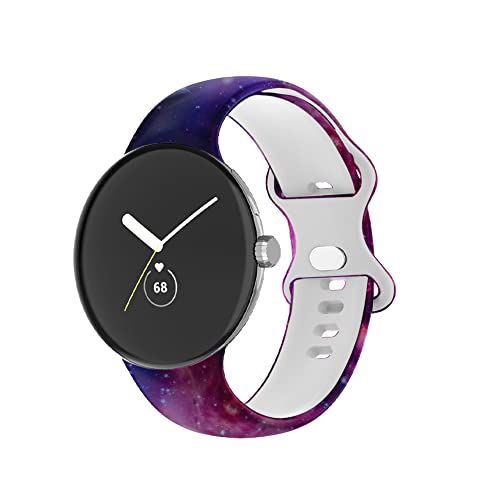 Gusfeliz Bands Compatible for google pixel watch band,google pixel watch replacement bands for women men,soft silicone sport watch bands strap for goole pixel watch smartwatch Accessories