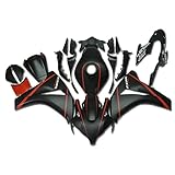 NT FAIRING Matte Black Red Fairing Fit for HONDA 2008 2009 2010 2011 CBR1000RR CBR 1000RR New Injection ABS Plastics Bodywork Body Kit Bodyframe Body Work 08 09 10 11