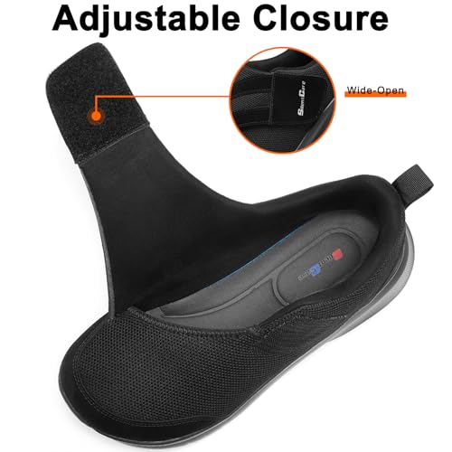 SILENTCARE Diabetic Shoes for Men Extra Wide Slip On Shoes for Swollen Feet Adjustable Walking Shoes for Elderly Foot Pain Relief Neuropathy2