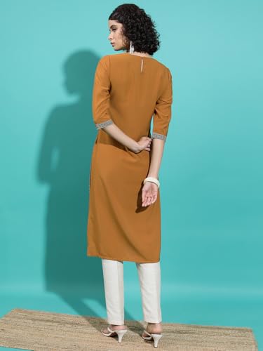Image of Vishudh Women's Kurta | Regular Fit | Trendy Ethnic Top for Everyday Comfort