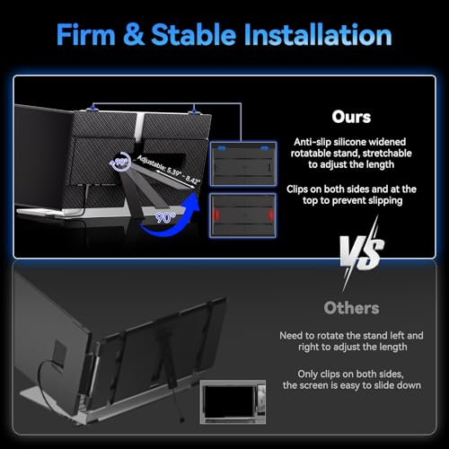 Image of Laptop Screen Extender, 15.3 inch 16:10 IPS 100% sRGB Portable Travel Monitor for Laptop, FHD 1200P External Display Screen, Dual Screen Attachment Plug & Play for Mac Windows
