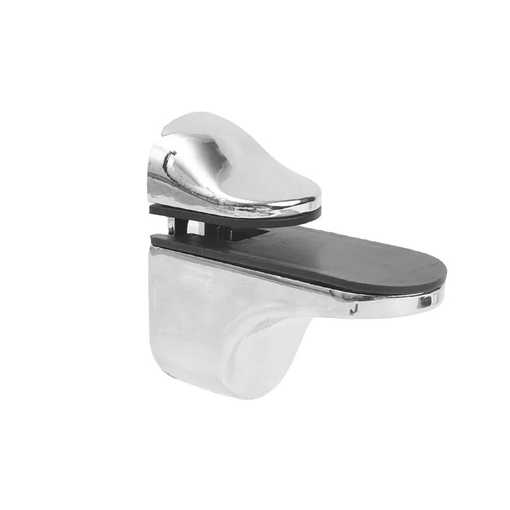 Glass Clamps 2/4/6pcs Wall Mounted Bathroom Support Shelf Brackets Adjustable Wood Shelves Glass Clamps(Style B,6PCS)