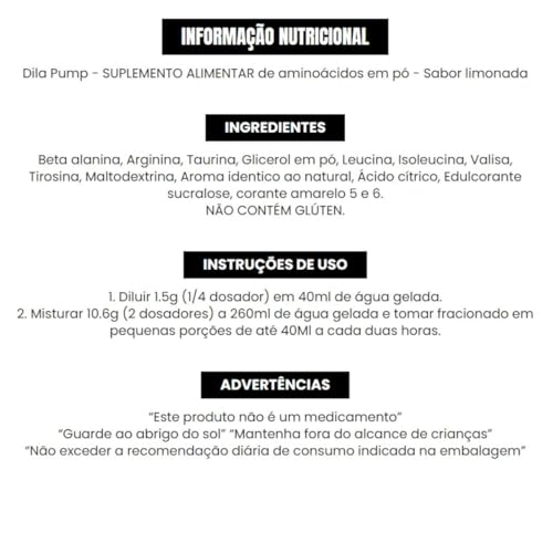 Dila Pump 318g Pré Treino Sem Cafeína Sabor Manga e Laranja - Adaptogen Science
