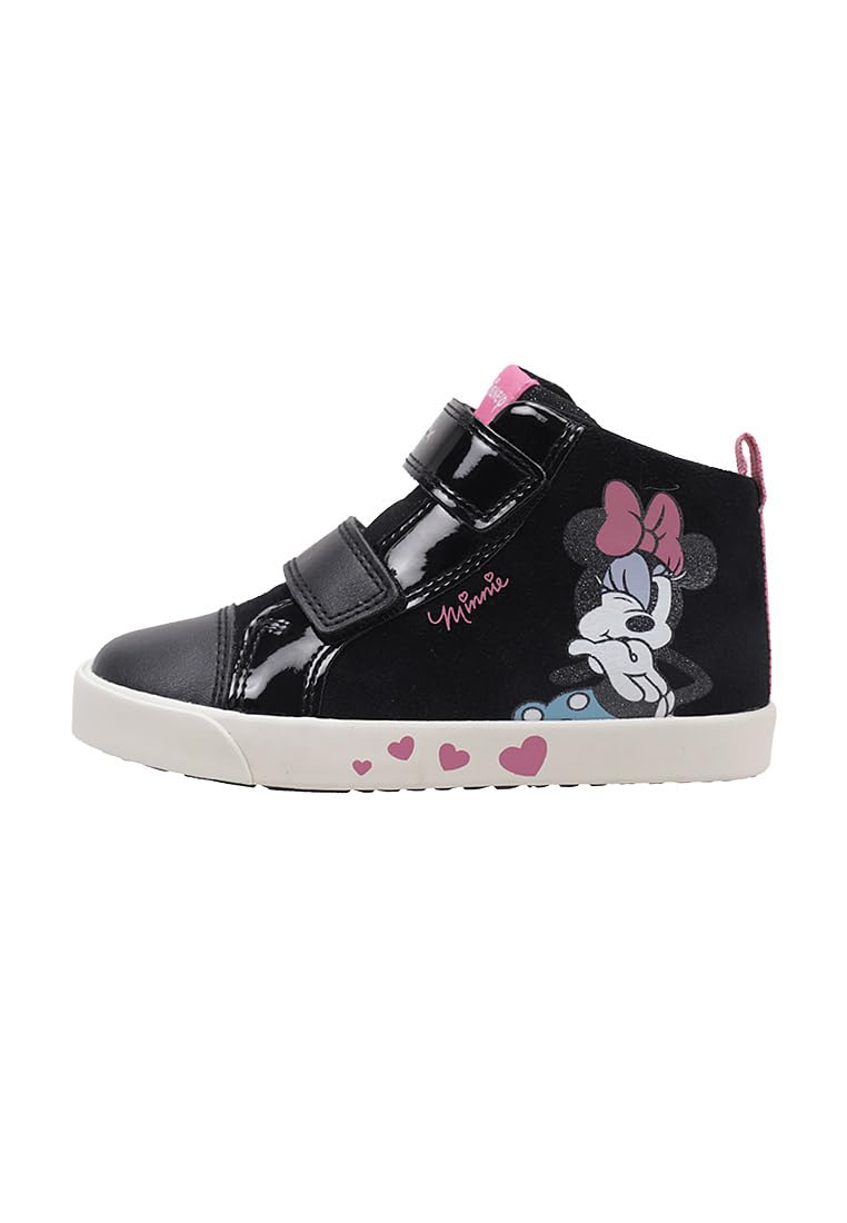 Geox Girls Black Kids Sneakers, 22 Eu, Kilwi Trainers