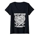 Photo Gallery donna support awareness squad i zebra ribbon cancro neuroendocrino maglietta con collo a v Photo Gallery donna support awareness squad i zebra ribbon cancro neuroendocrino maglietta con collo a v
