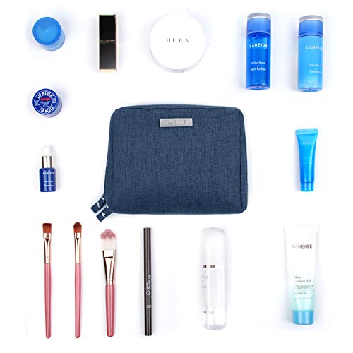 Small Makeup Bag For Purse Travel Makeup Pouch Mini Cosmetic Bag For Women (Small, Navy Blue) #TOP4