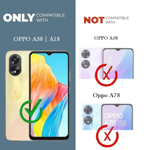 Image of Fastship Vintage Magnatic Closer Leather Flip Cover Compatible Model for Oppo CPH2591 / Oppo A18 - Navy Blue