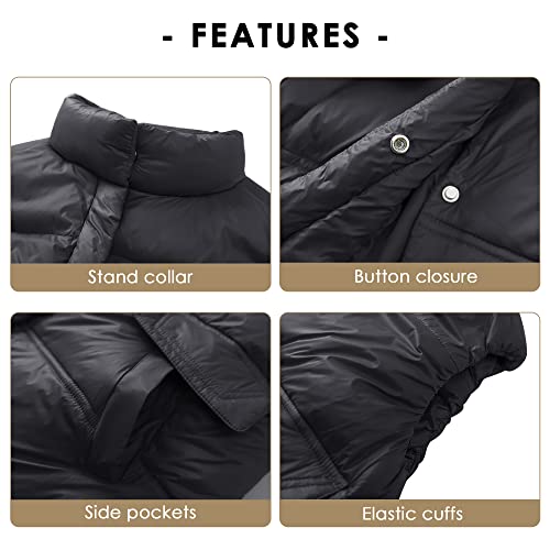 Happy Cherry Kids Boys Girls Puffer Hooded Vest Winter Warm Fleece Sleeveless Padded Vest Jacket4