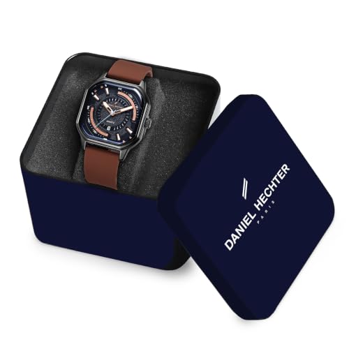 Daniel Hechter Paris Rivoli Collection Analog Watch for Men Brown - Image 7