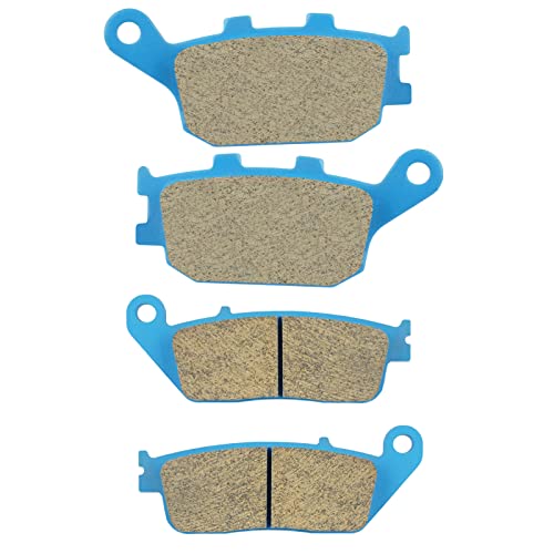 Front & Rear Ceramic Brake Pads Set for Honda VT 1100 C2/VT 1300 CR CS CT/VTX 1300 C R T 1995 1996 1997 1998 1999-2005 2006 2007 2008 2009 2010 2011-2015, 2 sets Front and Rear Brake Pads