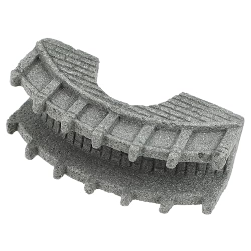 YARNOW Ornamento per Giardino Ponte in Pietra Arenaria Simulata Accessorio Decorativo per Micro Paesaggi per Balcone Cortile e Decorazioni Esterne