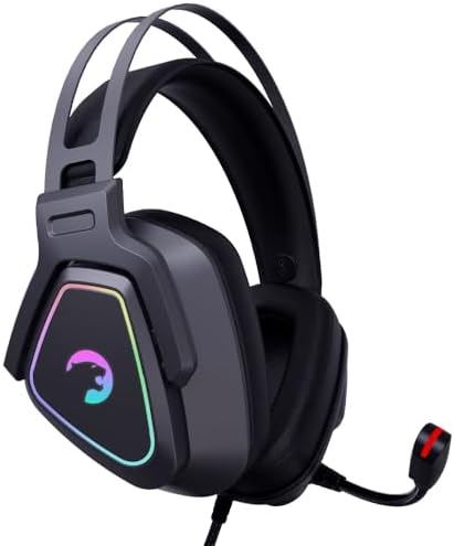 GAMEPOWER Kyruse USB Oyun Kulaklığı - 7.1 Sanal Surround Ses, 53MM Sürücülere Sahip Kablolu RGB Led Kulaklıklar, Konforlu Tasarım, 360 Mekansal Ses, Gürültü Önleyici Mikrofon, PC, PS4, PS5, Siyah - Görsel 1