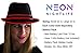 NEON NIGHTLIFE Light Up Fedora, Small/Medium, Red