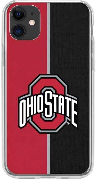 Skinit Clear Phone Case Compatible with iPhone 11 - Officially Licensed Ohio State University The Ohio State Buckeyes Design