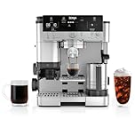 Ninja Luxe Café Premier Series Espresso Machine, Drip and Quick Cold Brew Coffee Maker, Built-in Grinder, Assisted Handling, Hands-free Frother, Cappuccinos and Lattes,