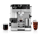 Ninja Luxe Café Premier 3-in-1 Espresso Machine, Drip Coffee, & Rapid Cold Brew | Built-in Coffee Grinder, Hands-Free Milk Frother, Assisted Tamper for Cappuccinos & Lattes | Stainless Steel | ES601