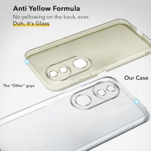 Image of Jkobi Lifetime Anti-Yellow Clear Back Case Cover for Vivo T4R (Sleek Hard Crystal | Shockproof and Camera Protection)